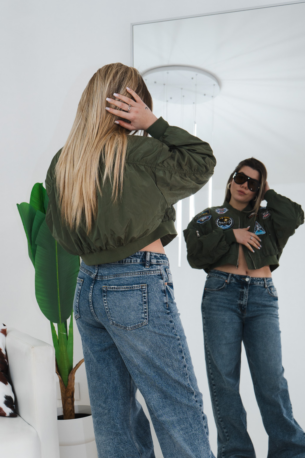 Giubbotto Crop ALPH Verde