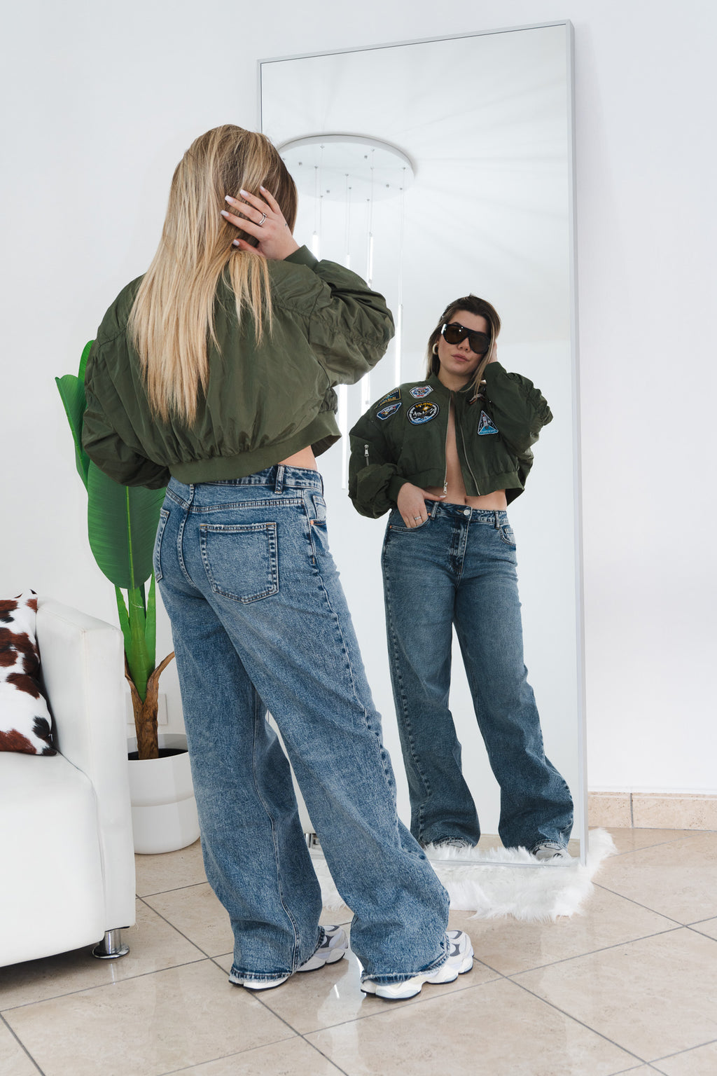 Giubbotto Crop ALPH Verde