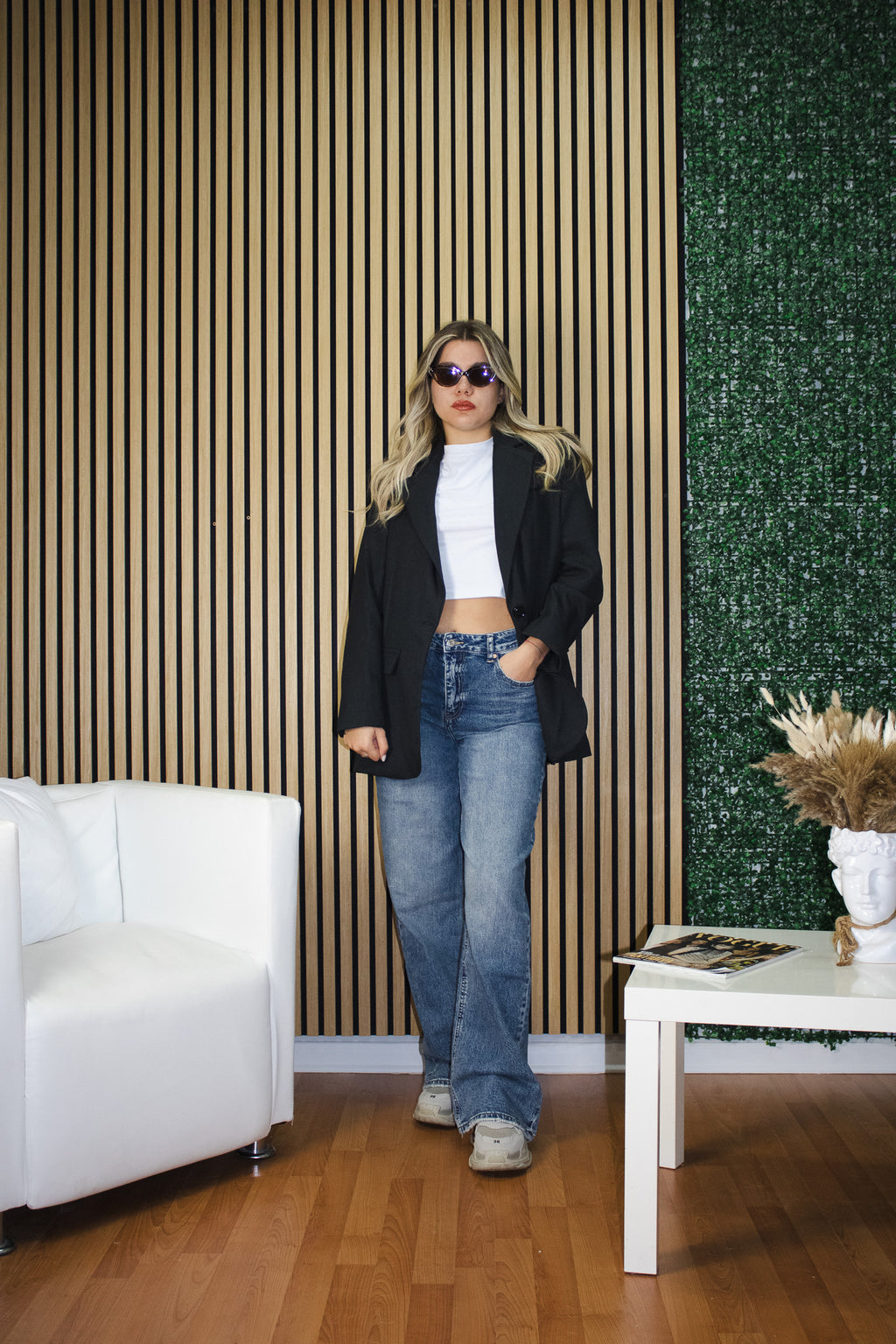 Giacca Basic Oversize grigio antracite