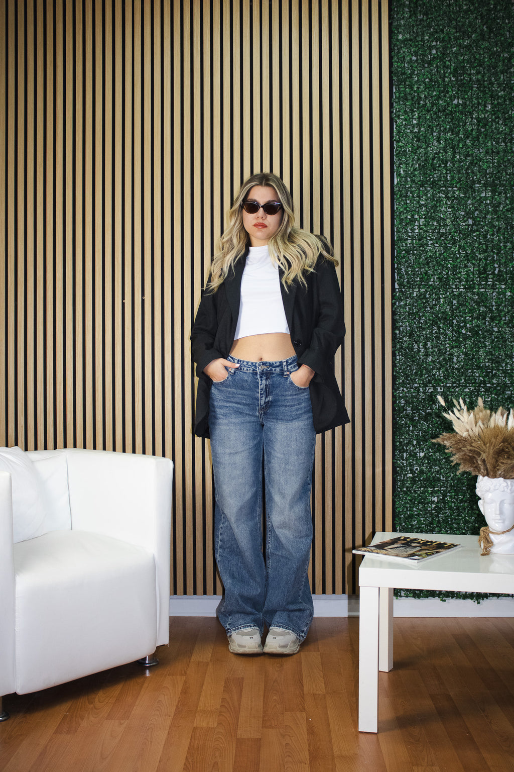 Giacca Basic Oversize grigio antracite