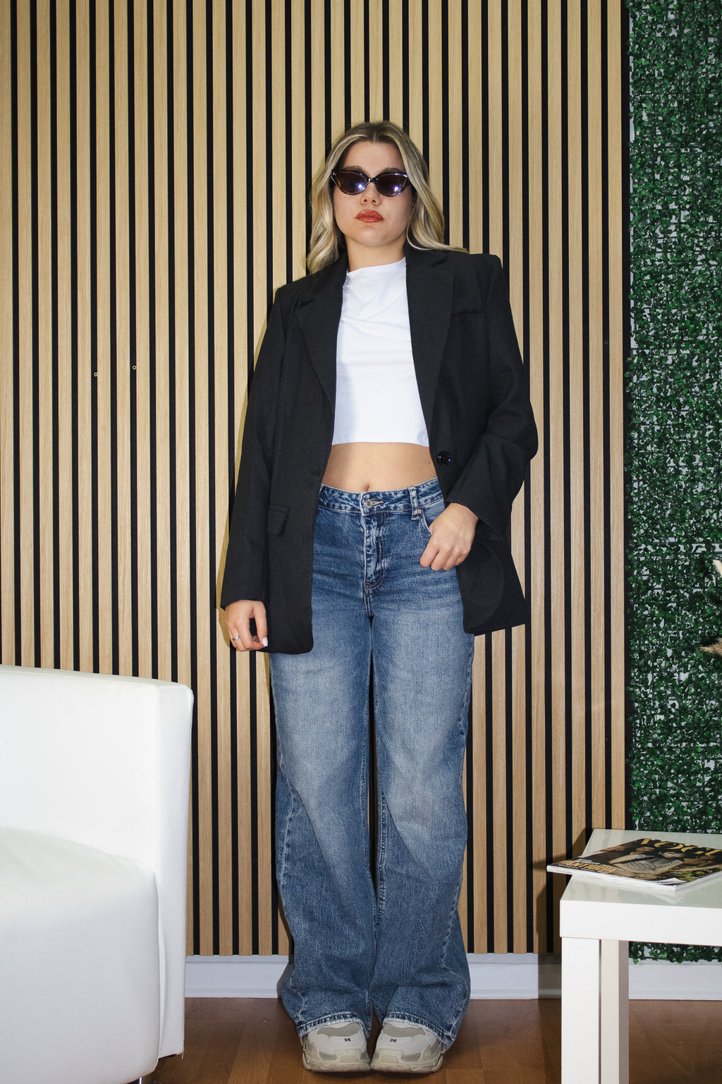 Giacca Basic Oversize grigio antracite