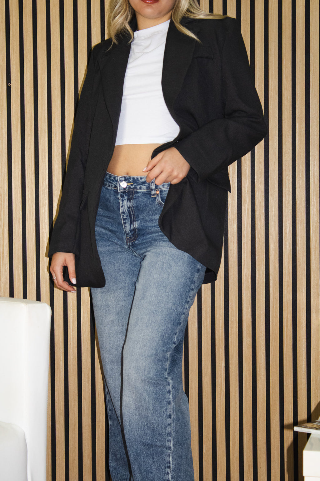 Giacca Basic Oversize grigio antracite