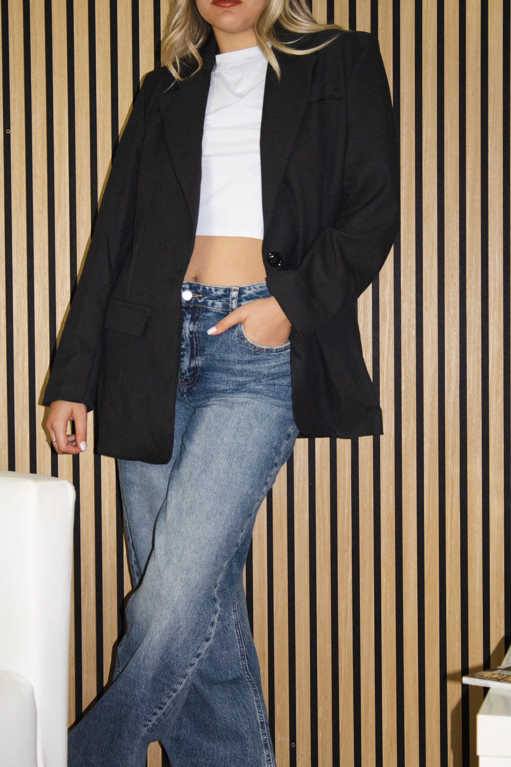 Giacca Basic Oversize grigio antracite